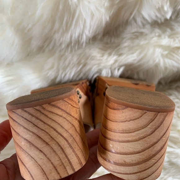 Free People Sonnet Clog Wooden Leather Sandal - Picture 8 of 16